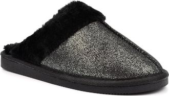 Generic Ladies Mule Slippers Size 4 Fur Lined Slippers Size 7 Slip On Slipper Womens Slip On Slipper Faux Fur Sizes 3-8 Black 4 UK
