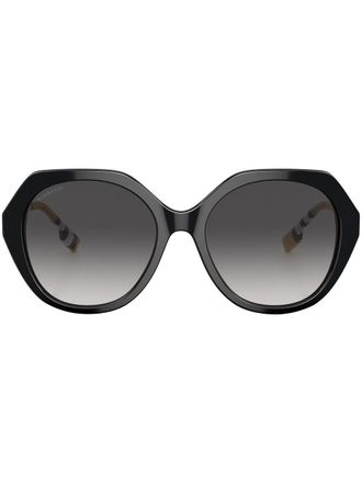 Burberry Sunglasses Vanessa geometric-frame sunglasses - women - Acetate - 57 - Black