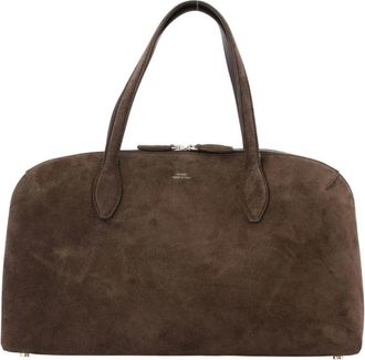 Toteme Medium Suede Day Tote - Dames - Handtassen - Bruin - ONE Size - Leer - Tassen