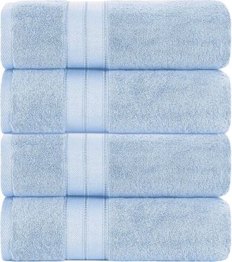 Modern Threads SpunLoft(TM) Bath Sheet - 35 x 66 - Pack of 4 in Blue at Nordstrom Rack