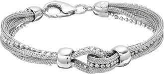 MAX + STONE 925 Sterling Silver Mesh Bracelet 7.5 Inches
