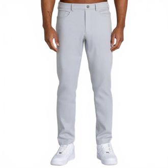 Redvanly Calvin Pull-On Chino Pants In Glacier Gray
