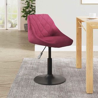 vidaXL Silla De Comedor Terciopelo Rojo Tinto Vidaxl