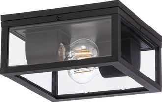 Lindby L&aacute;mpara De Techo kremena En Negro Aluminio - Lindby