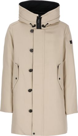 Peuterey Beige Kasa Hooded Long Down Jacket
