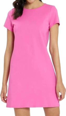 Jude Connally Ella Ponte Dress In Peony Pink