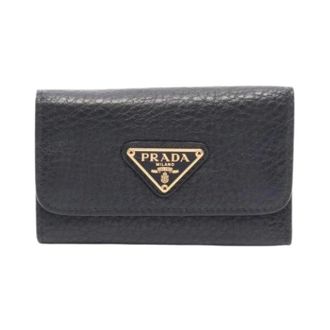 Prada Pre-owned Accessories, female, Black, Size: ONE SIZE Pre-owned Keycase