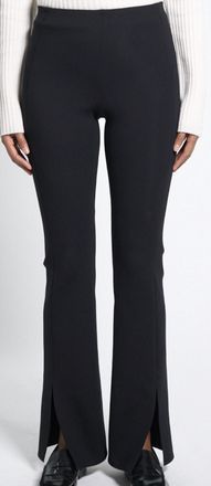 Theory High Rise Slit Leggings In Black