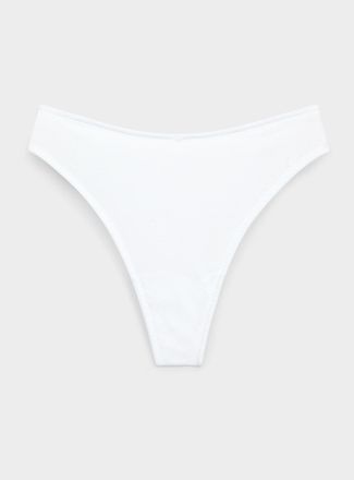 Miiyu Womens Ultra-comfortable essential thong 100% organic cotton