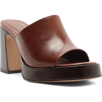 Schutz Rowan Platform Sandal in Warm Toffee at Nordstrom, Size 8.5