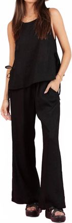 Lucca Couture Della Tank Top And Pant Set In Black