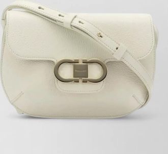 Ferragamo lizzi leather crossbody satchel bag