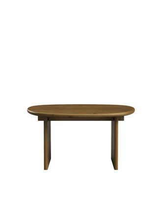 Hannun Mesa de centro de madera de abeto en color marr&oacute;n 70 cm