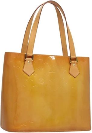 Louis Vuitton Tweedehands leren Louis Vuitton tassen - Dames - Vintage Shopper - Geel - ONE Size - Leer - Vintage