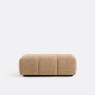 La Redoute Interieurs XL poef, dikke badstof, L109 cm, Nuria