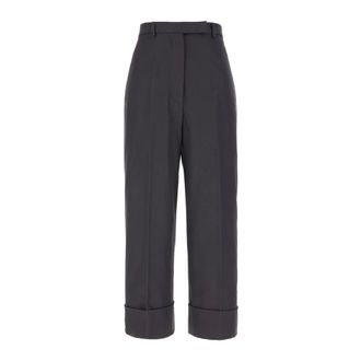 Thom Browne Dames, Broeken, Grijs, Maat: M Katoen