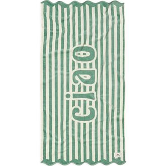 Slowtide Ciao Beach Towel in Green at Nordstrom