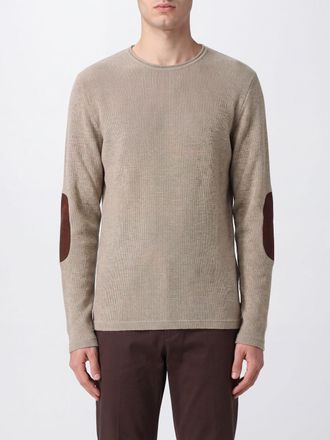 Maison Margiela Maglia girocollo in misto cotone e lana con patch