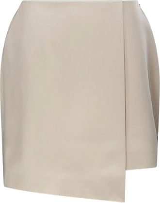 By Malene Birger Raye asymmetrische mini-rok - Beige
