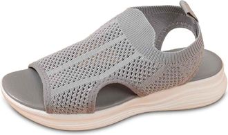 Generic Shoes For Women Uk Water Shoes Sliders S Als Womens Uk Open Toe Hollow Design, Knitted Mesh Fabric, Suitable For Daily Shopping,Short Distance Busines