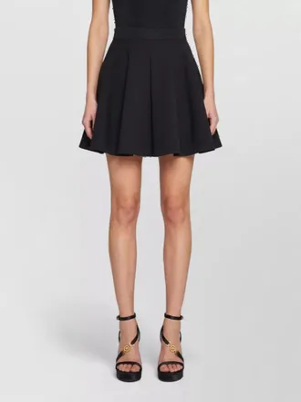 Versace virgin wool flared mini skirt