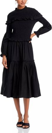 Banjanan Bertha Long Dress In Black Multi