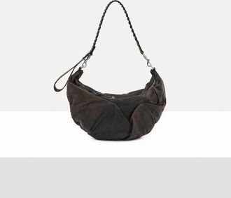 Vivienne Westwood Agnes Small Shoulder Bag Leather Dark-brown