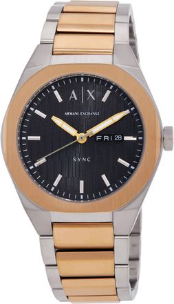 A|X Armani Exchange Sync Quartz Black Dial Mens Watch AX4298