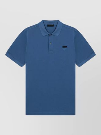 Prada polo shirt chest pocket short sleeves collar