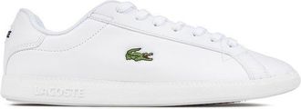 Lacoste Mens Graduate Trainers White Leather (archived) - Size UK 6.5