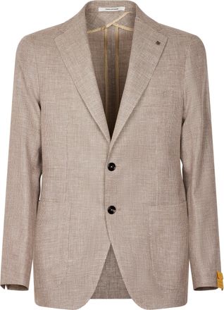 Tagliatore Tailored Dove Grey Jacket with Classic Notch Lapel