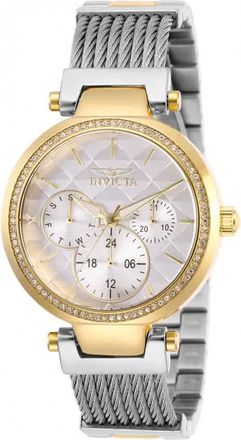 Invicta Angel Quartz Crystal White Dial Ladies Watch 28921