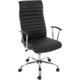 Hhg Hhg - Silla De Oficina Cagliari, Silla Giratoria Silla De Escritorio Silla Ejecutiva, Imitaci&oacute;n De Cuero, Negro
