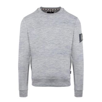 Aquascutum Heren Patch Sweatshirt (Grijs)