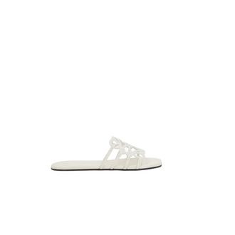 Loewe Sliders, female, White, Size: 6 US White Anagram Slide Sandals