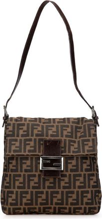 Fendi Pre-owned Fendi Zucca Canvas Shoulder Bag Ladies 2321 26730 018