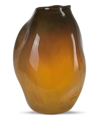 Alexa Lixfeld Meteorite curved glass vase (39cm) - unisex - glass - One Size - Brown