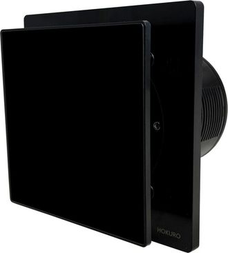 OEM Temporizador De Ventilador De Ba&ntilde;o De Cristal Nortada Hokuro Hok 120 T Negro