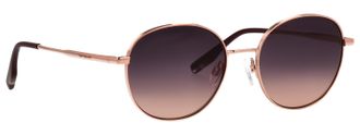 Tom Tailor Sonnenbrille TOM TAILOR Modell 675000, Damen, ros&eacute;, metallic, Sonnenbrillen Sonnenbrille, Form Rund, Logoschriftzug auf B&uuml;gel, Metallfassung