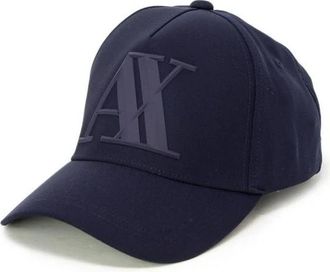 A|X Armani Exchange Blauwe Baseballpet met AX-logo - Heren - Petten - Blauw - ONE Size - Accessoires