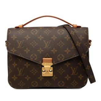 Louis Vuitton Pre-owned Pochette Metis - Dames - Pre-owned - Bruin - Maat: ONE Size Leer