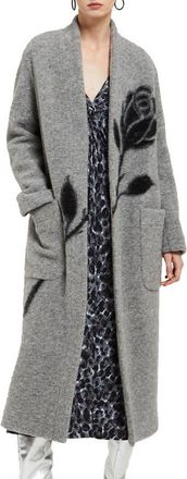 ottod'Ame Wool-Blend Long Coat in Grey at Nordstrom, Size 38 It