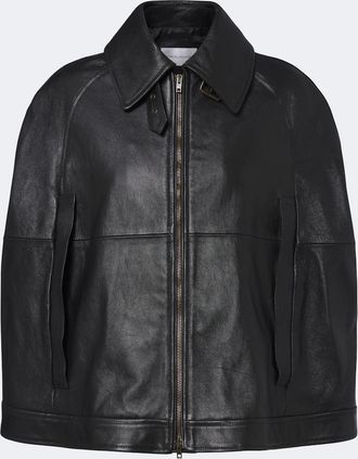 7 For All Mankind Leather cape