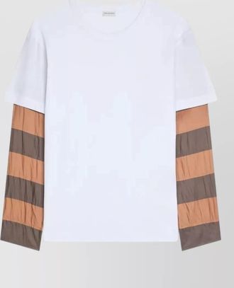 Dries Van Noten layered long sleeve block design t shirt