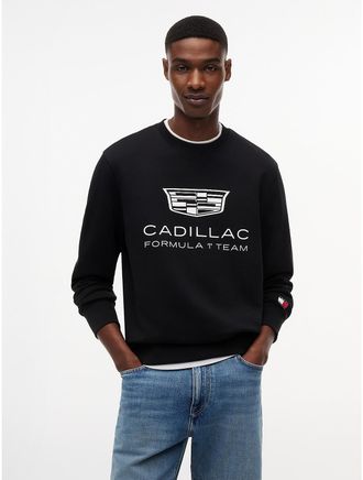 Tommy Hilfiger Mens Tommy x Cadillac F1 Team Logo Sweatshirt - Black - XS