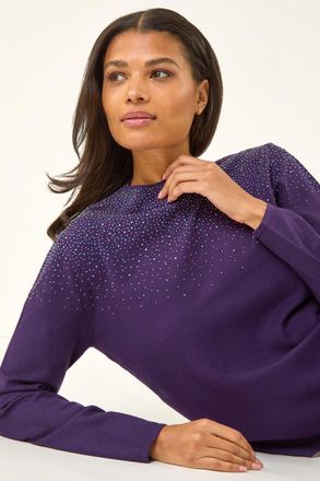 Roman Sparkly High Neck Knit Jumper