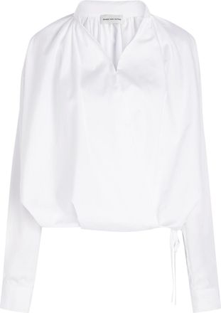 Dries Van Noten Cenver Cotton Wrap Blouse - White - 40 (UK12 / M)
