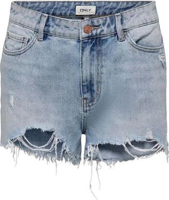 Only Onlpacy HW DNM Shorts Noos - Dames - Denim shorts - Blauw - XL - Katoen - Korte Broeken