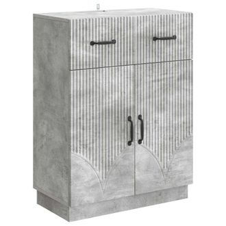 vidaXL Aparador Gris Hormig&oacute;n 66 X 34,5 X 87 Cm Madera De Ingenier&iacute;a Vidaxl