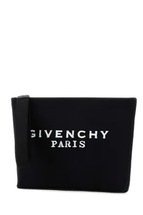 Givenchy Womens Black Canvas Pouch Beauty Case